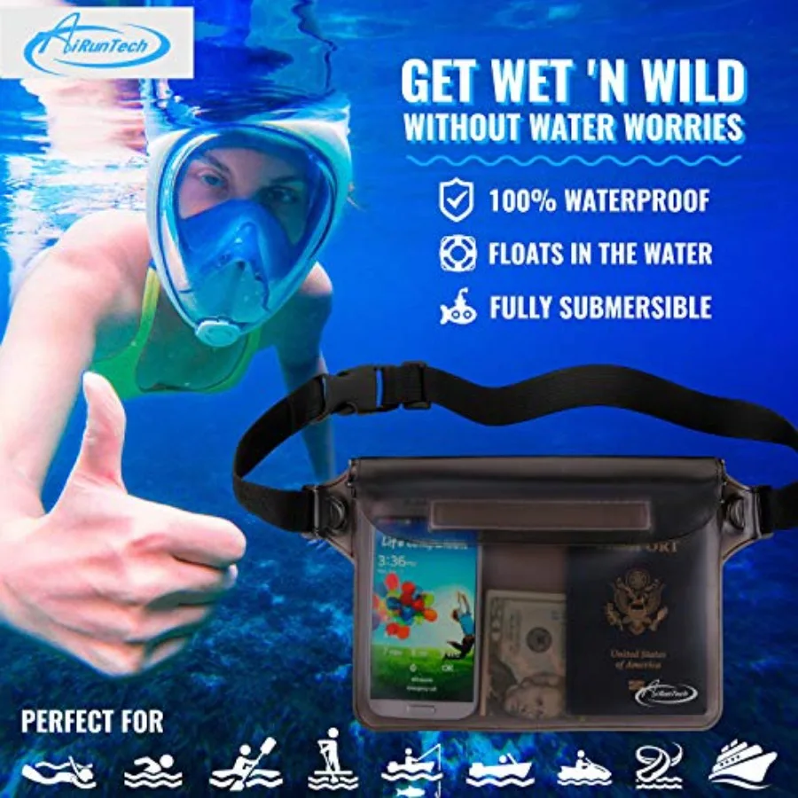 Waterproof Fanny Pack & Floating Phone Dry Bag for Travel and Beach - Image 2
