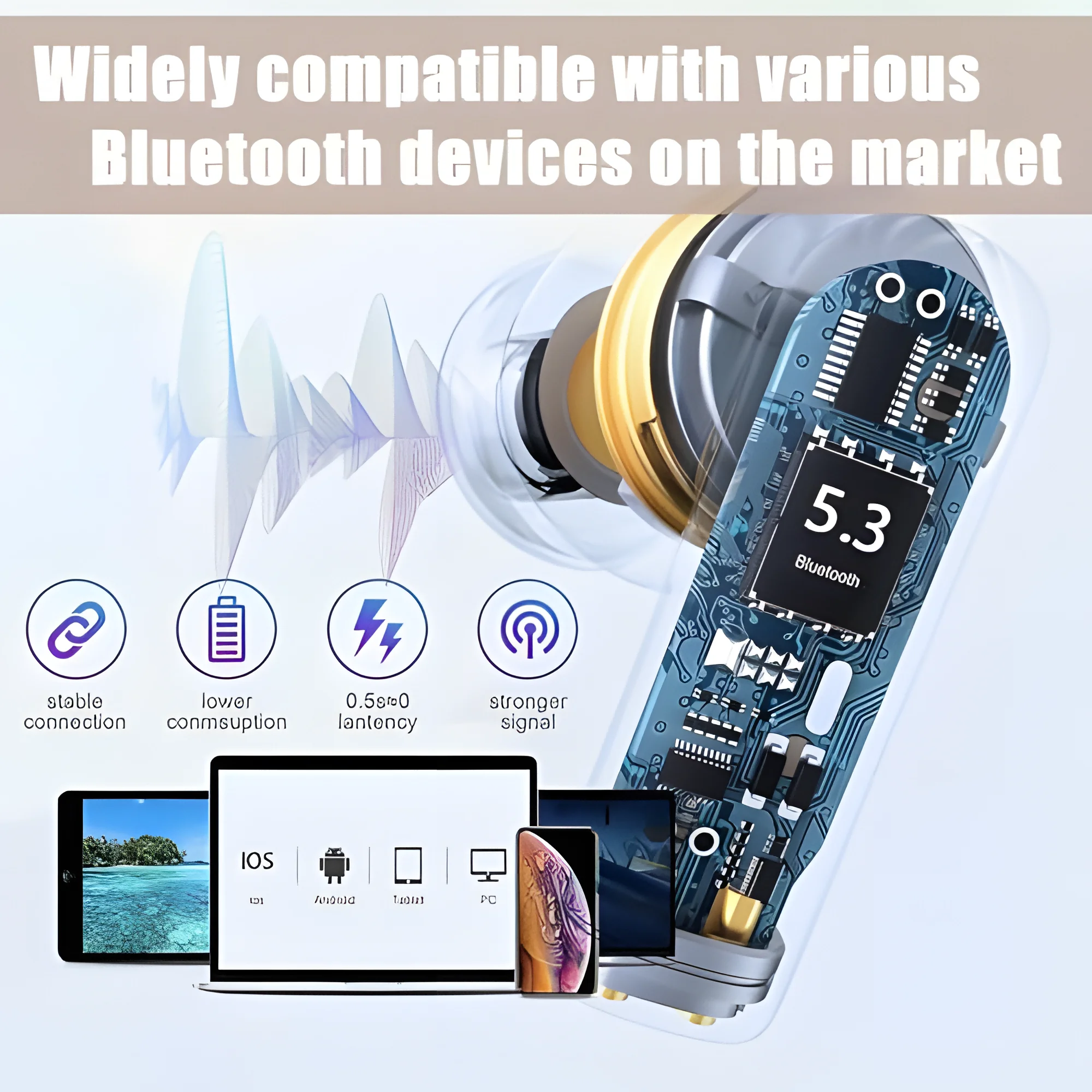 Active Noise Cancelling Wireless Earbuds for Daily Audio - Image 5