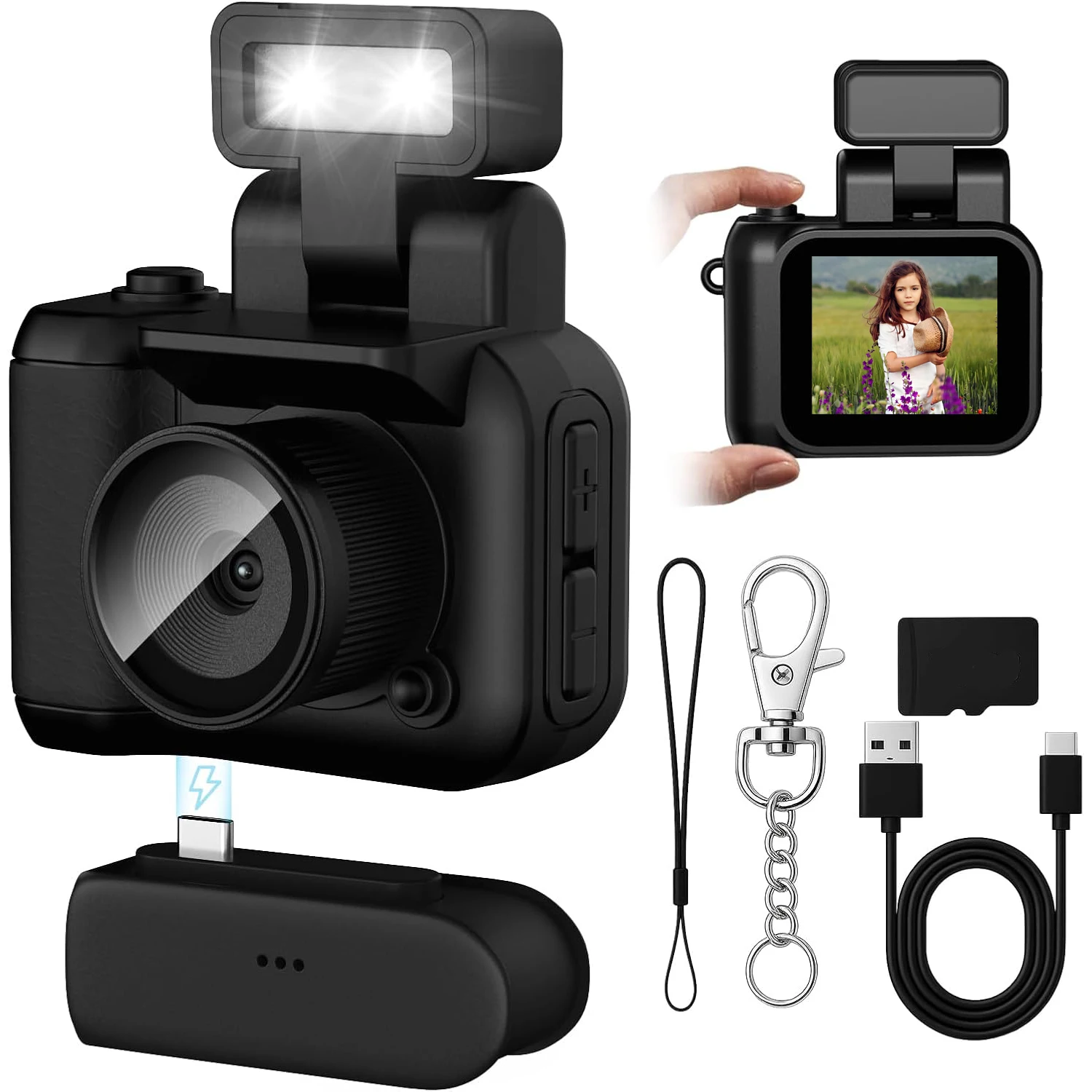 1080P Retro Mini Keychain Camera - Image 5