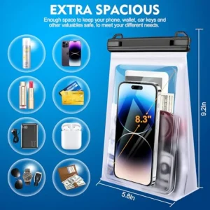 Floating Waterproof Phone Pouch with Sealing Strip - Thumbnail Image 2