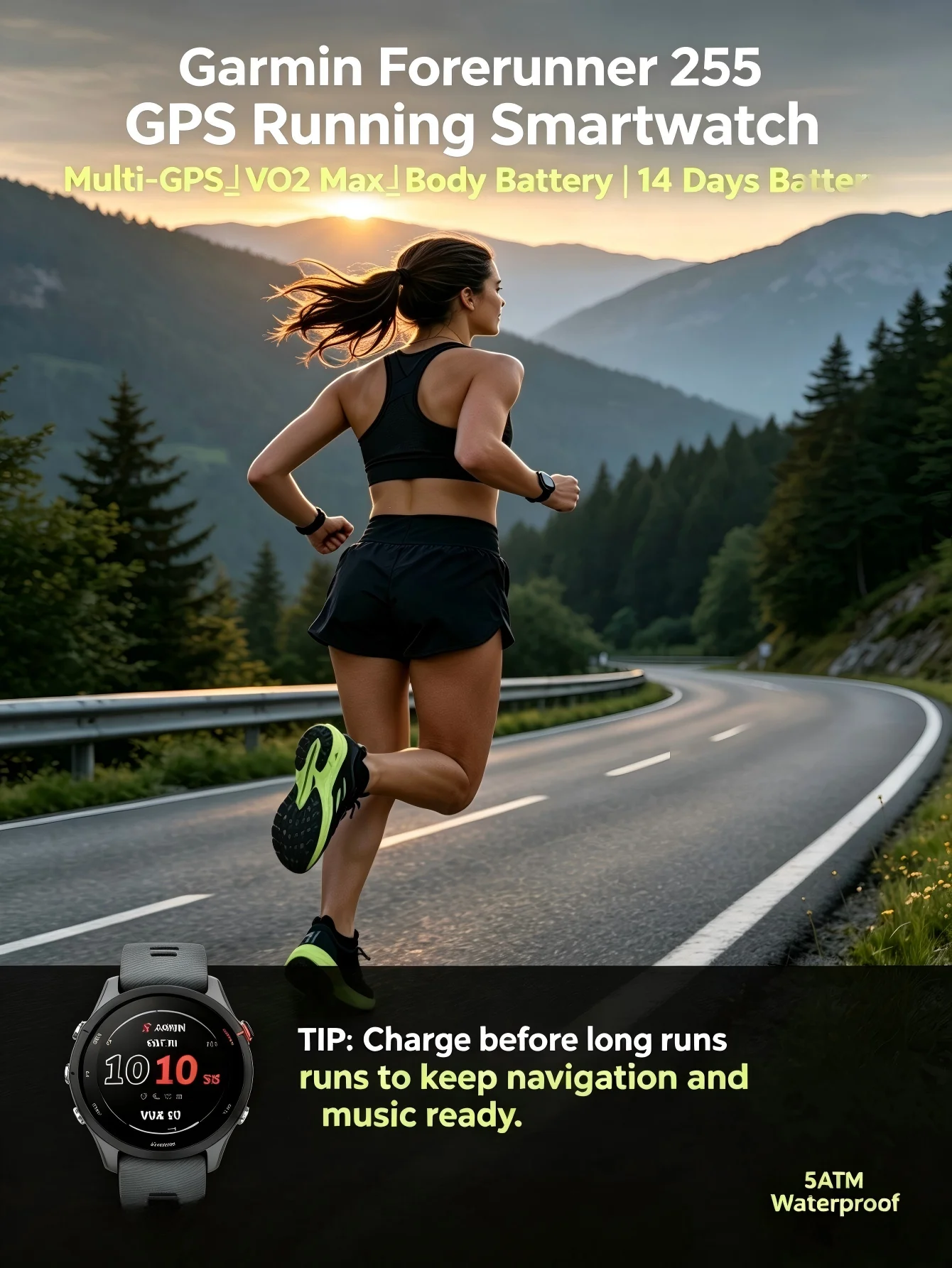 Garmin Forerunner 255 Sports Smartwatch - Image 6