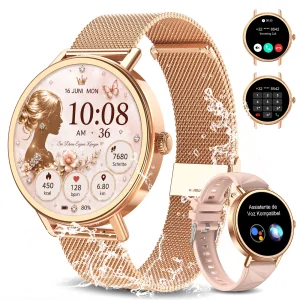 Blackview Women's Waterproof Smartwatch HD Fitness Tracker with Heart Rate Monitor