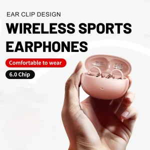 Open-Ear Wireless Bluetooth Clip-On Earbuds with Mic & 36-Hour Playtime - Thumbnail Image 2