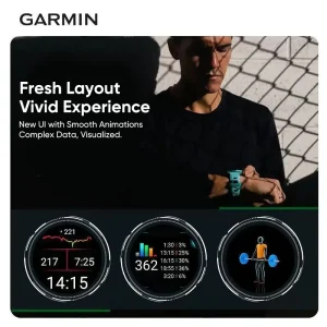 Garmin Forerunner 265 GPS 46mm Smartwatch 1.3" AMOLED Touchscreen Display - Thumbnail Image 3