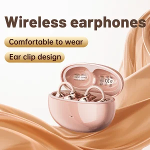 Open-Ear Wireless Bluetooth Clip-On Earbuds with Mic & 36-Hour Playtime - Thumbnail Image 3